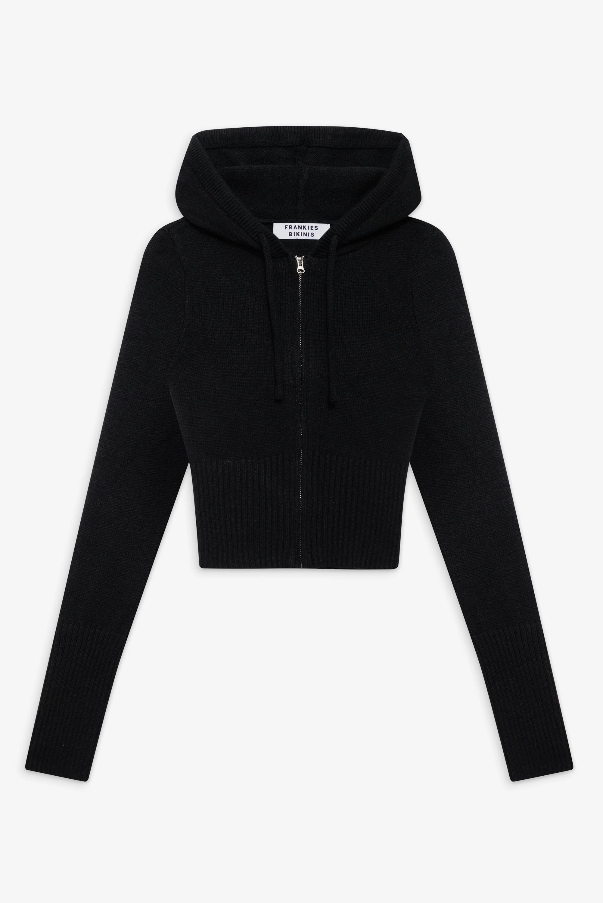 Aimee Zip Up Hoodie - Black - Image 3