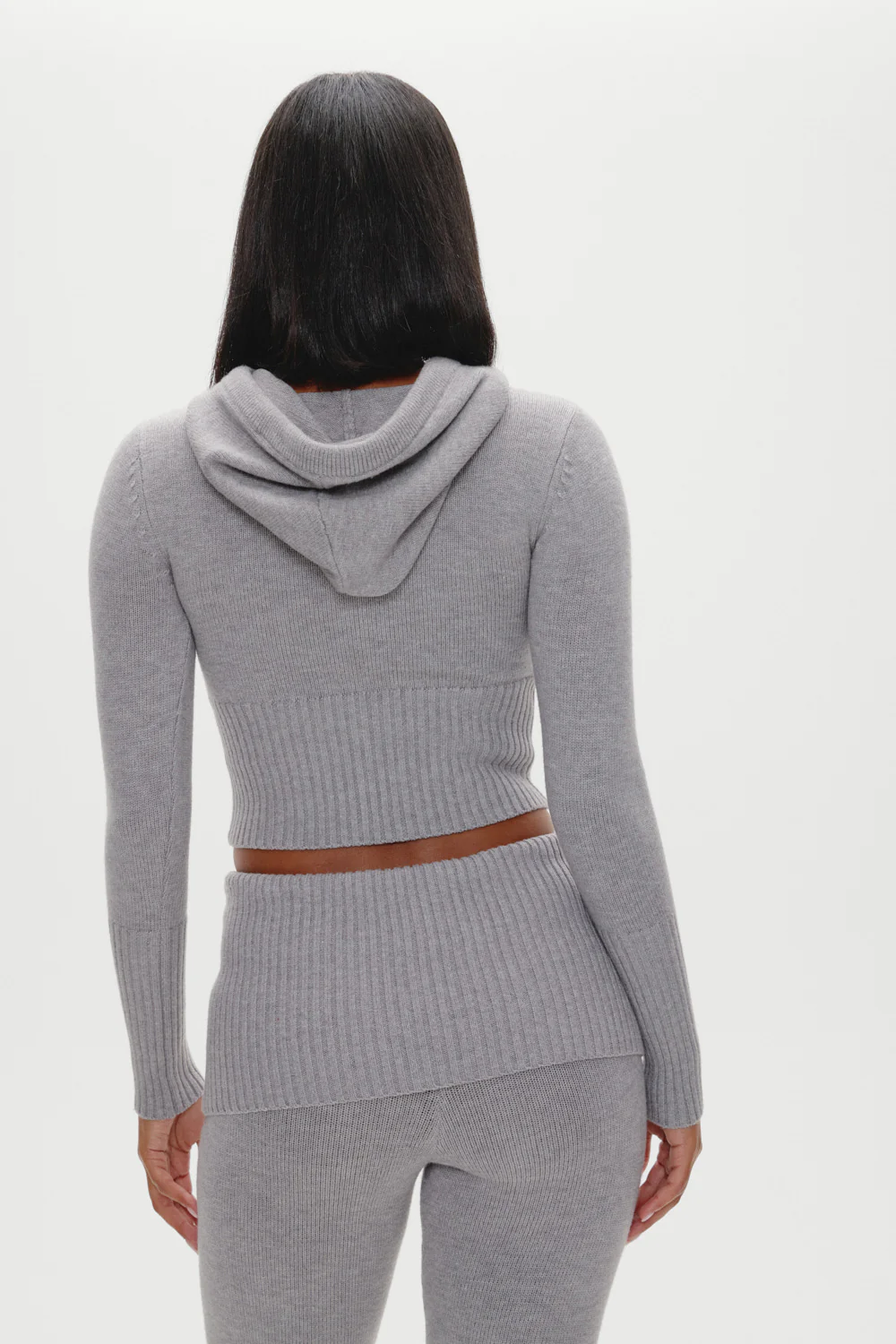 Aimee Zip Up Hoodie - Rain Cloud - Image 5