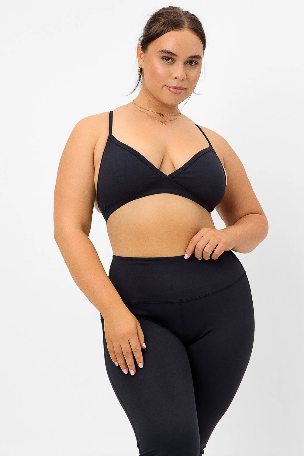 Billie Racerback Sports Bra - Black - Image 3