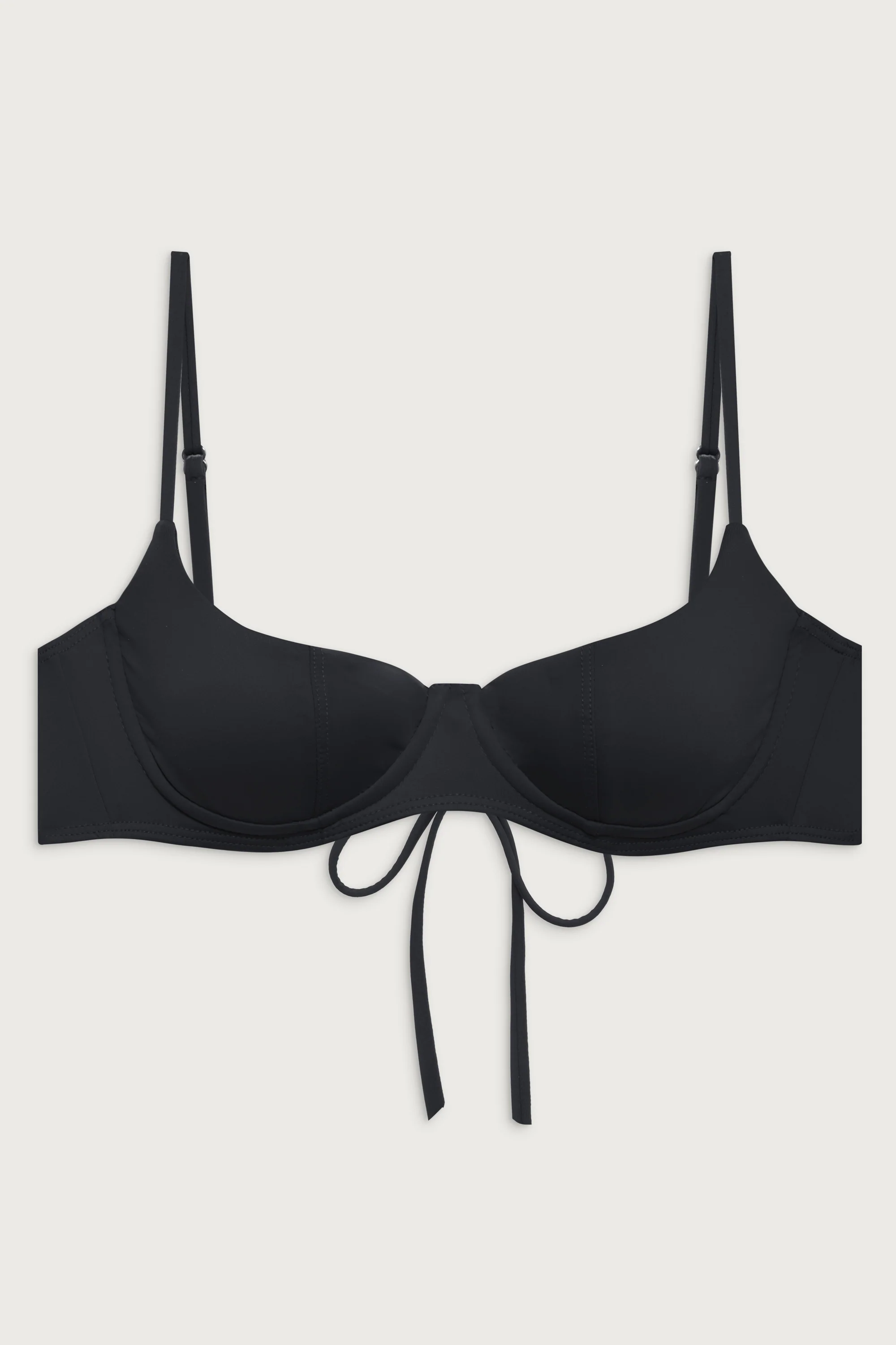 Cola Underwire Bikini Top - Black - Image 3