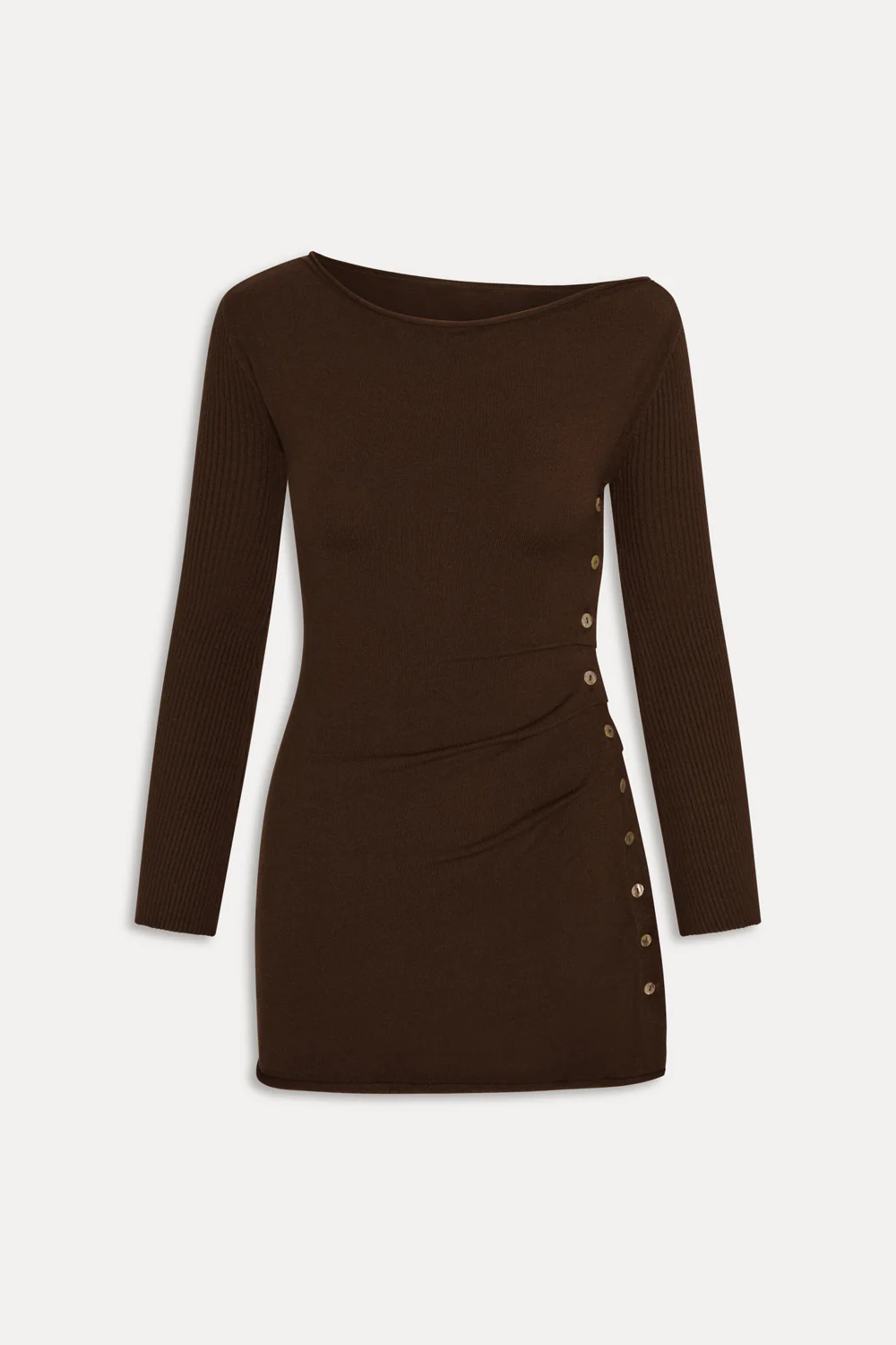 Elsa Off The Shoulder Mini Dress - Amber - Image 3