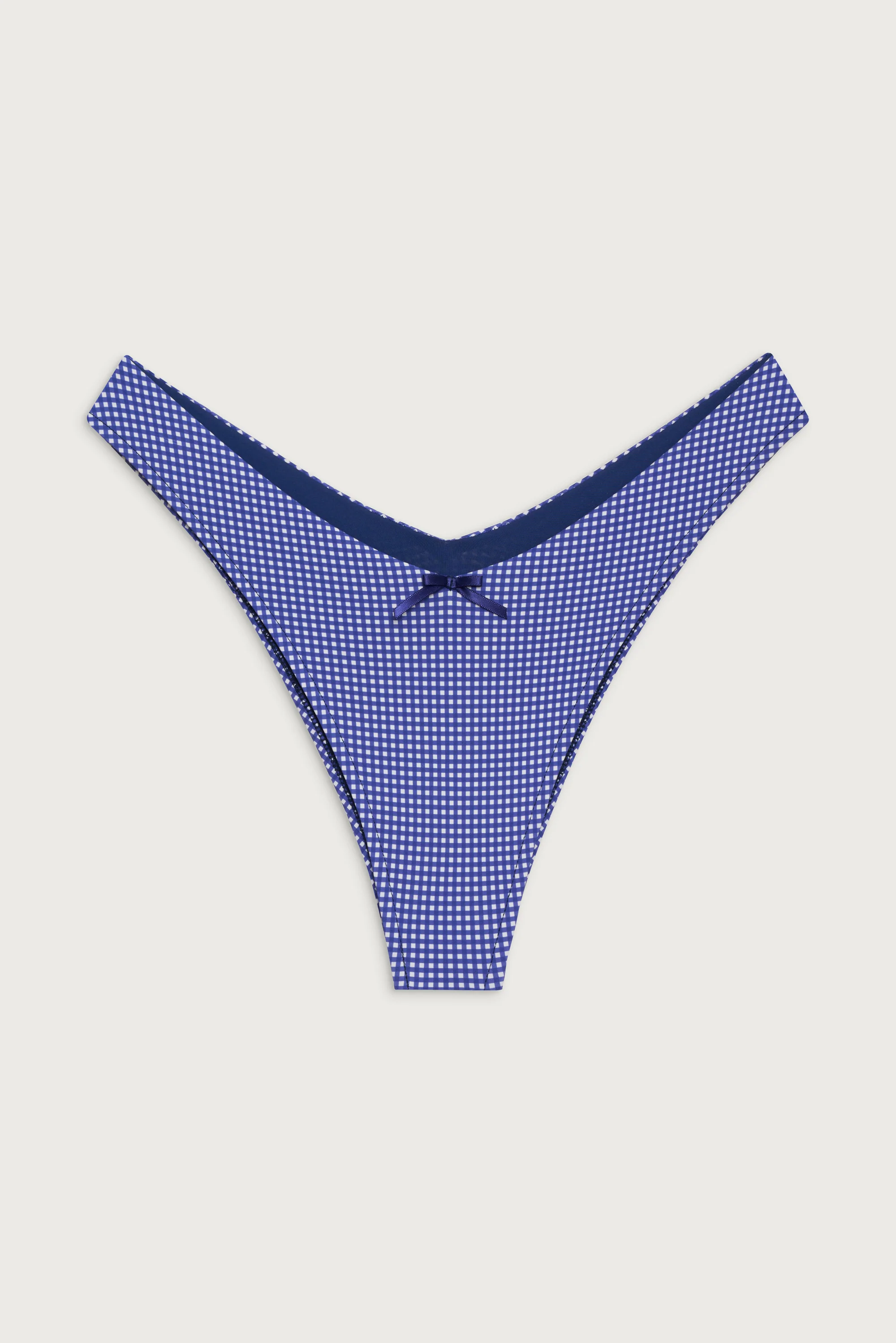 Enzo Cheeky Bikini Bottom - Sailor Gingham - Image 3