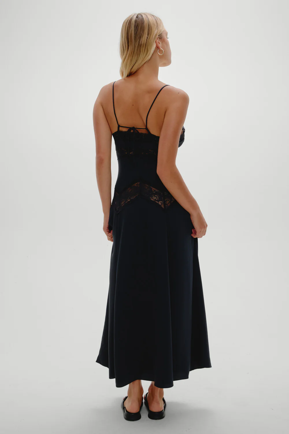 Ethereal Satin Lace Maxi Dress - Meet Me At Dusk - Image 6