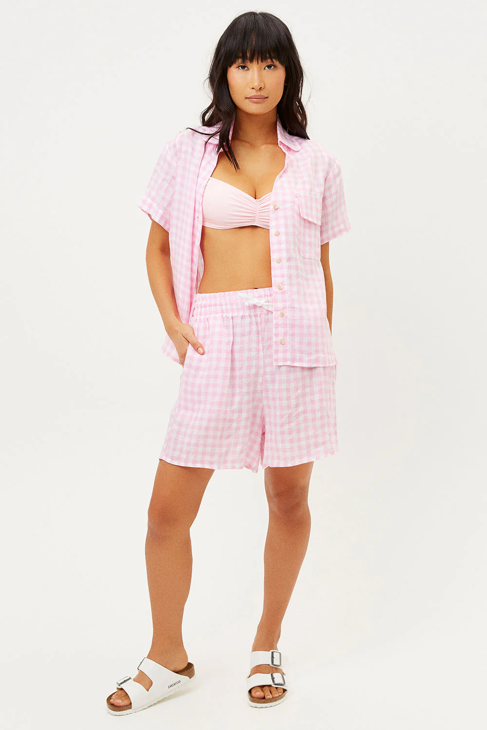 Lou Button Up Top - Pink Picnic - Image 5