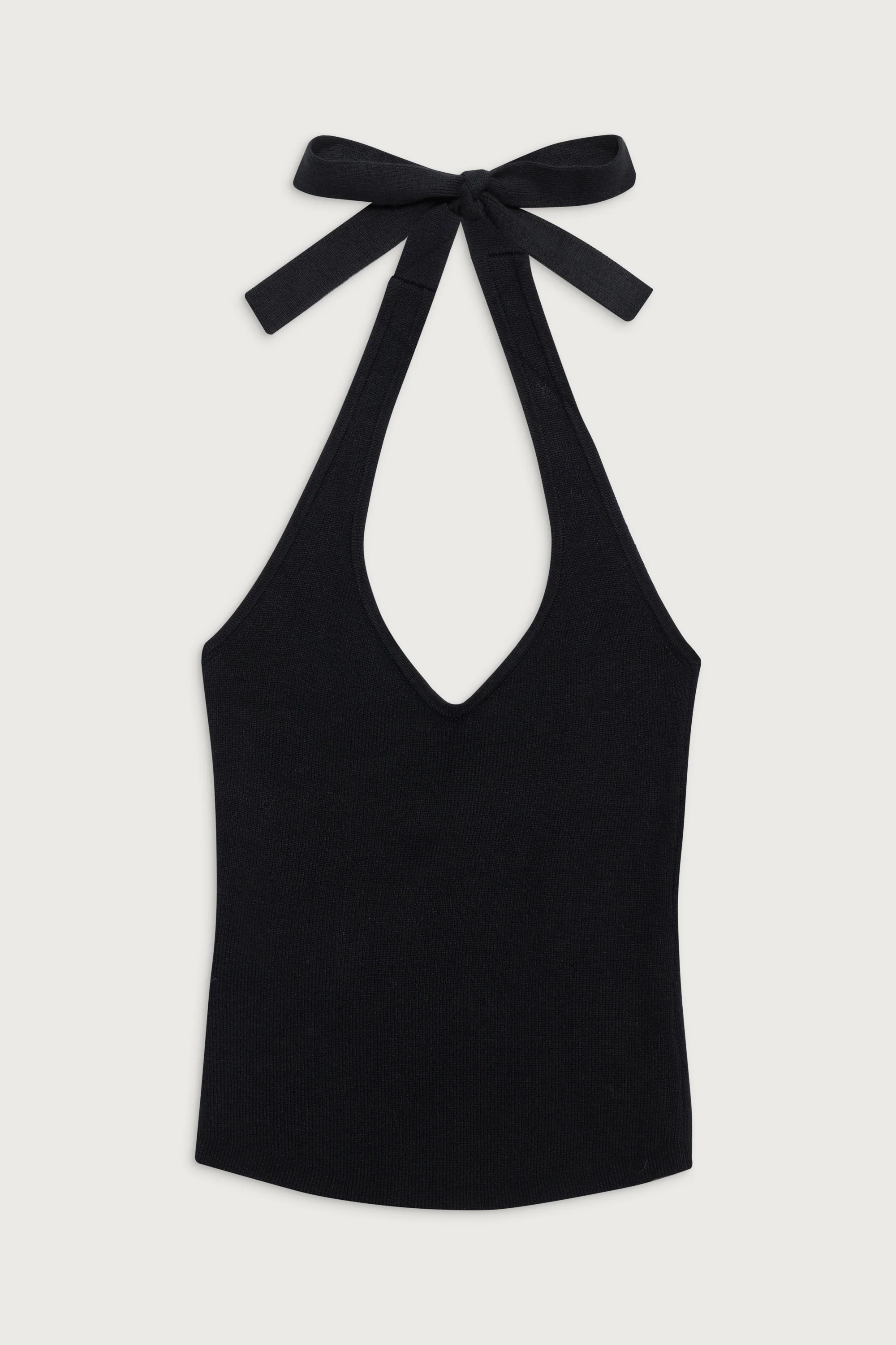 Marialla Knit Halter Top - Black - Image 3