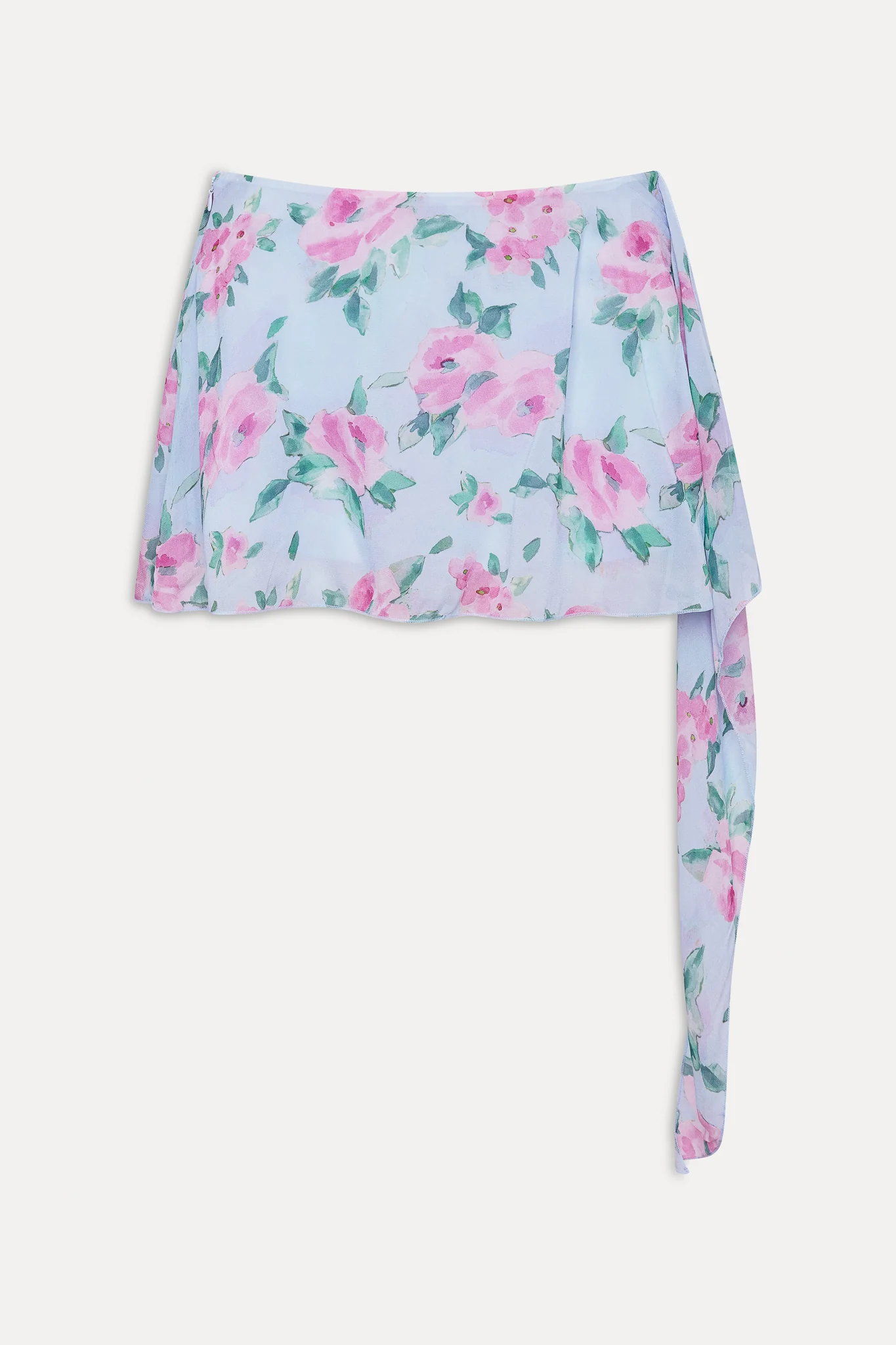 Maribel Floral Mini Skirt - Watercolor - Image 3
