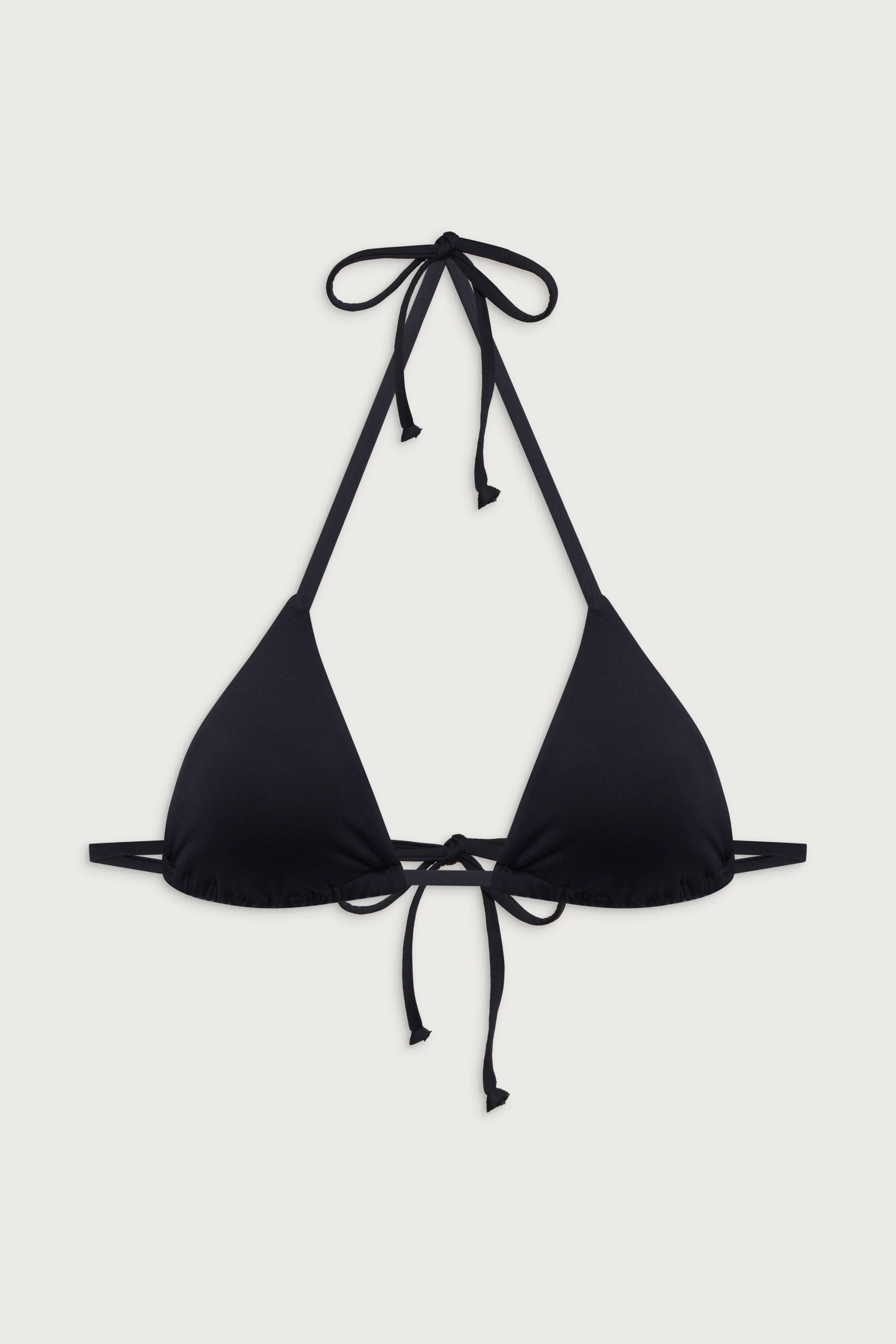 Nick String Triangle Bikini Top - Black - Image 3
