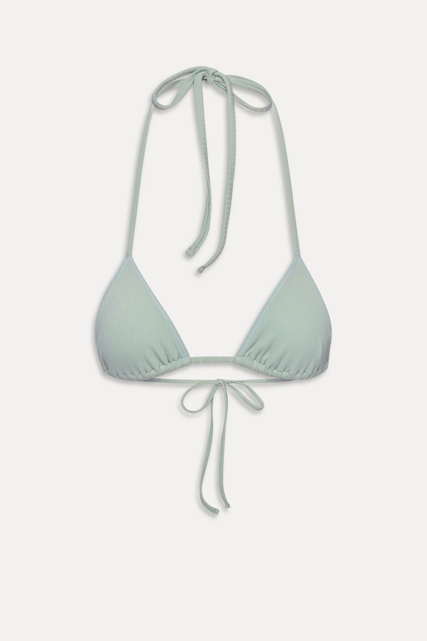 Nick Triangle Halter Bikini Top - Minty - Image 3