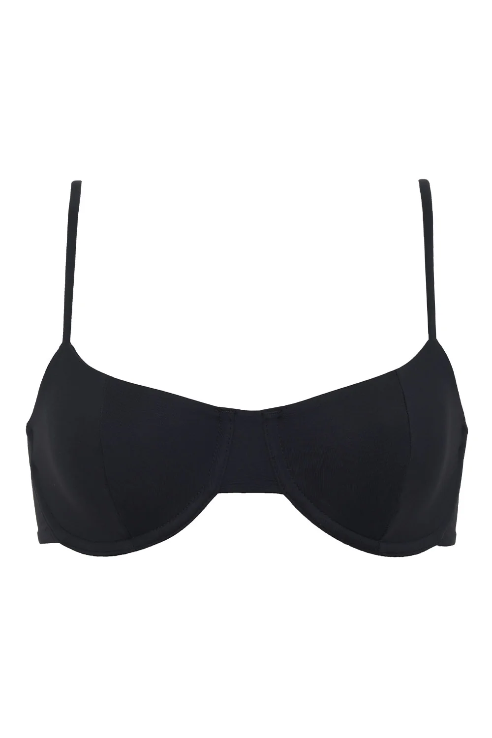 Pam Underwire Bikini Top - Black - Image 7