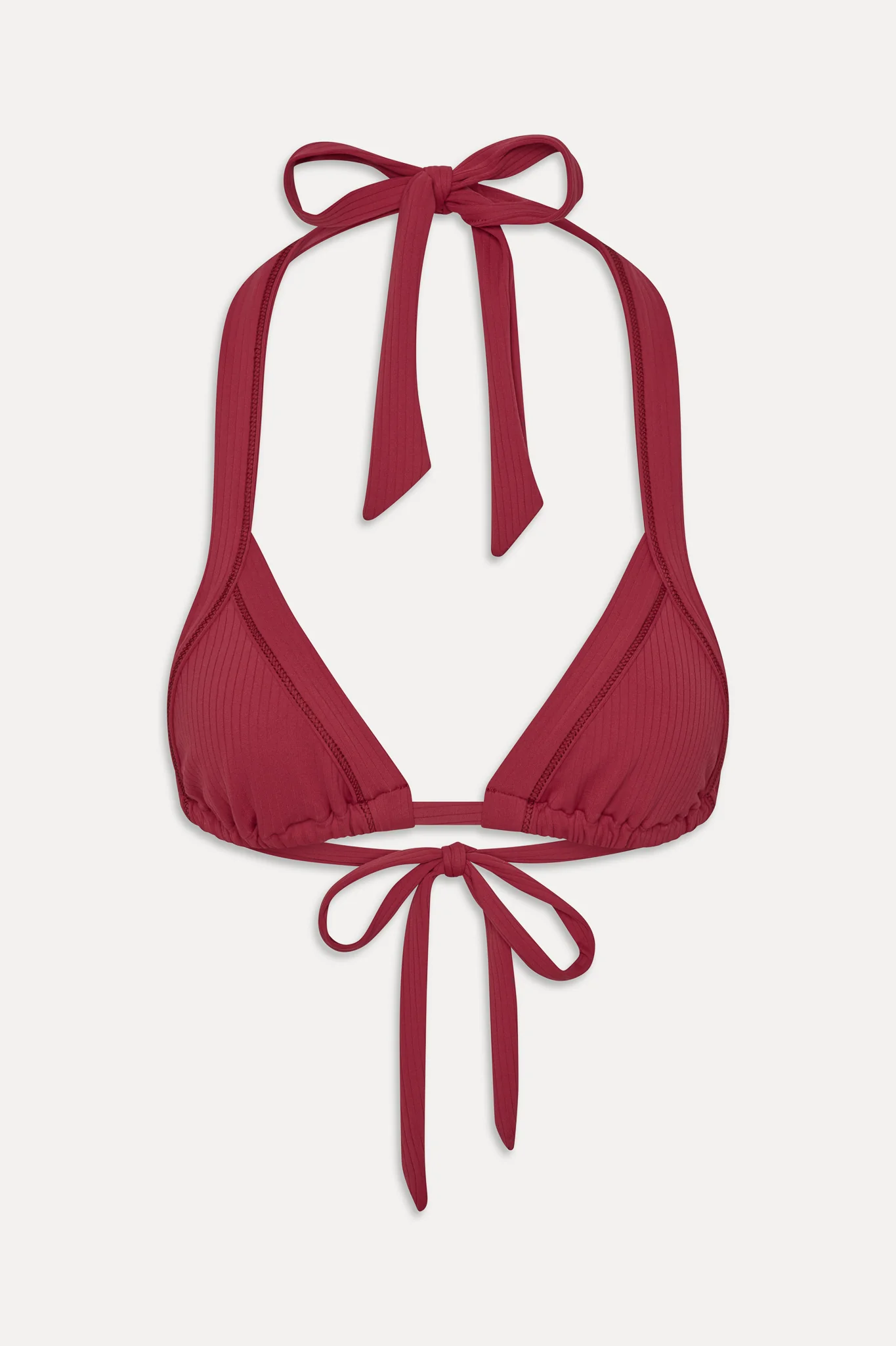 Taite Triangle Bikini Top - Vino - Image 3