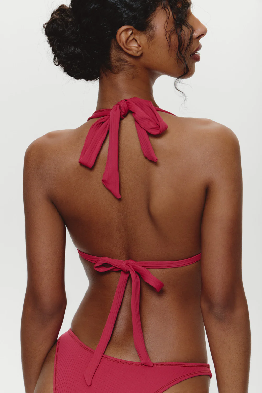 Taite Triangle Bikini Top - Vino - Image 4