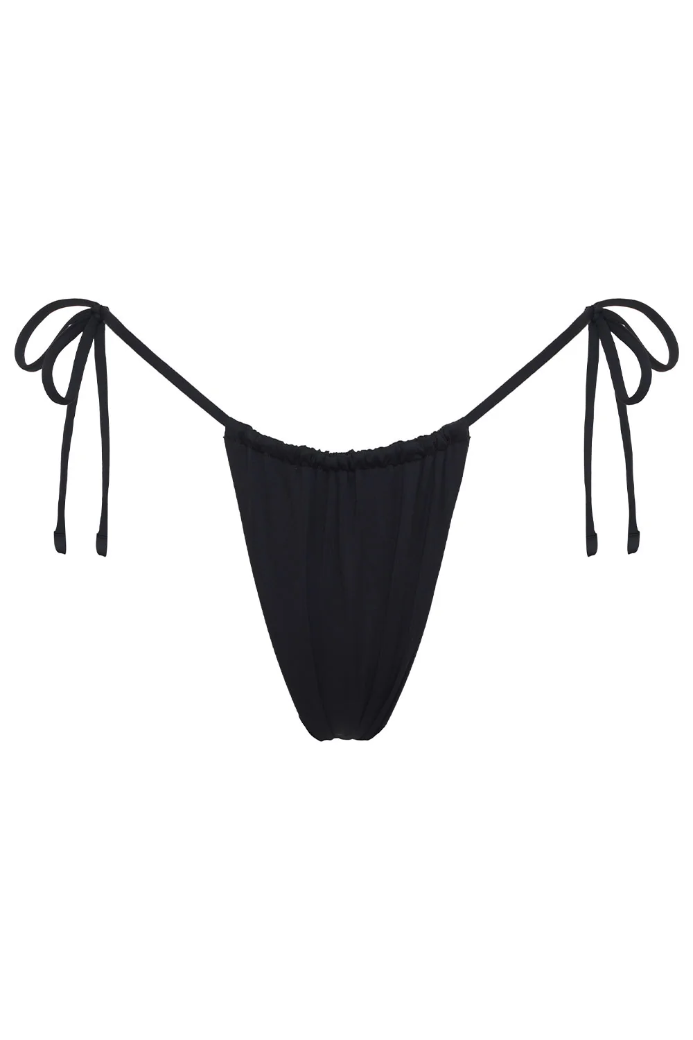 Tia String Bikini Bottom - Black - Image 3