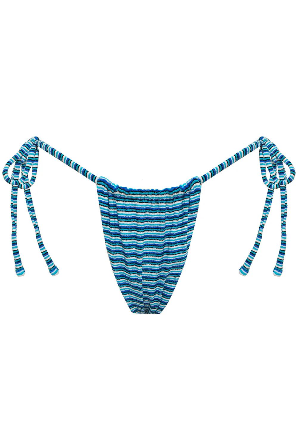 Tia Striped Terry Bikini Bottom - Positano Stripe - Image 6