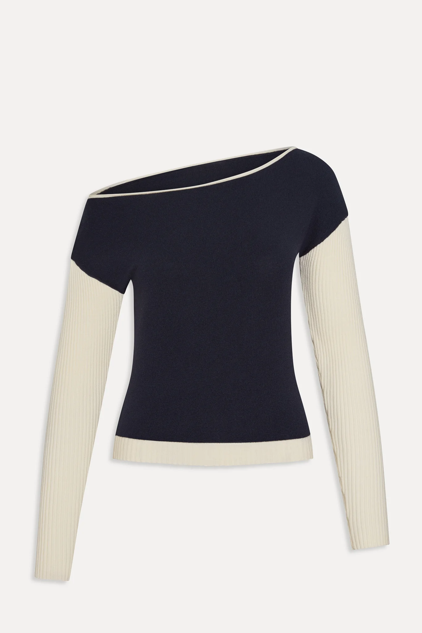 Vail Off The Shoulder Knit Shirt - Deep Sea - Image 3