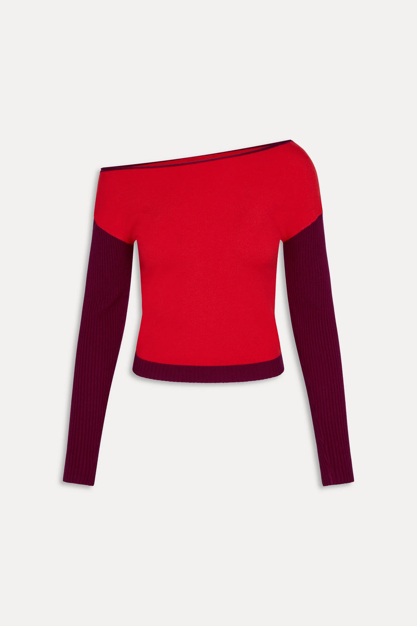 Vail Off The Shoulder Knit Shirt - Ember - Image 3