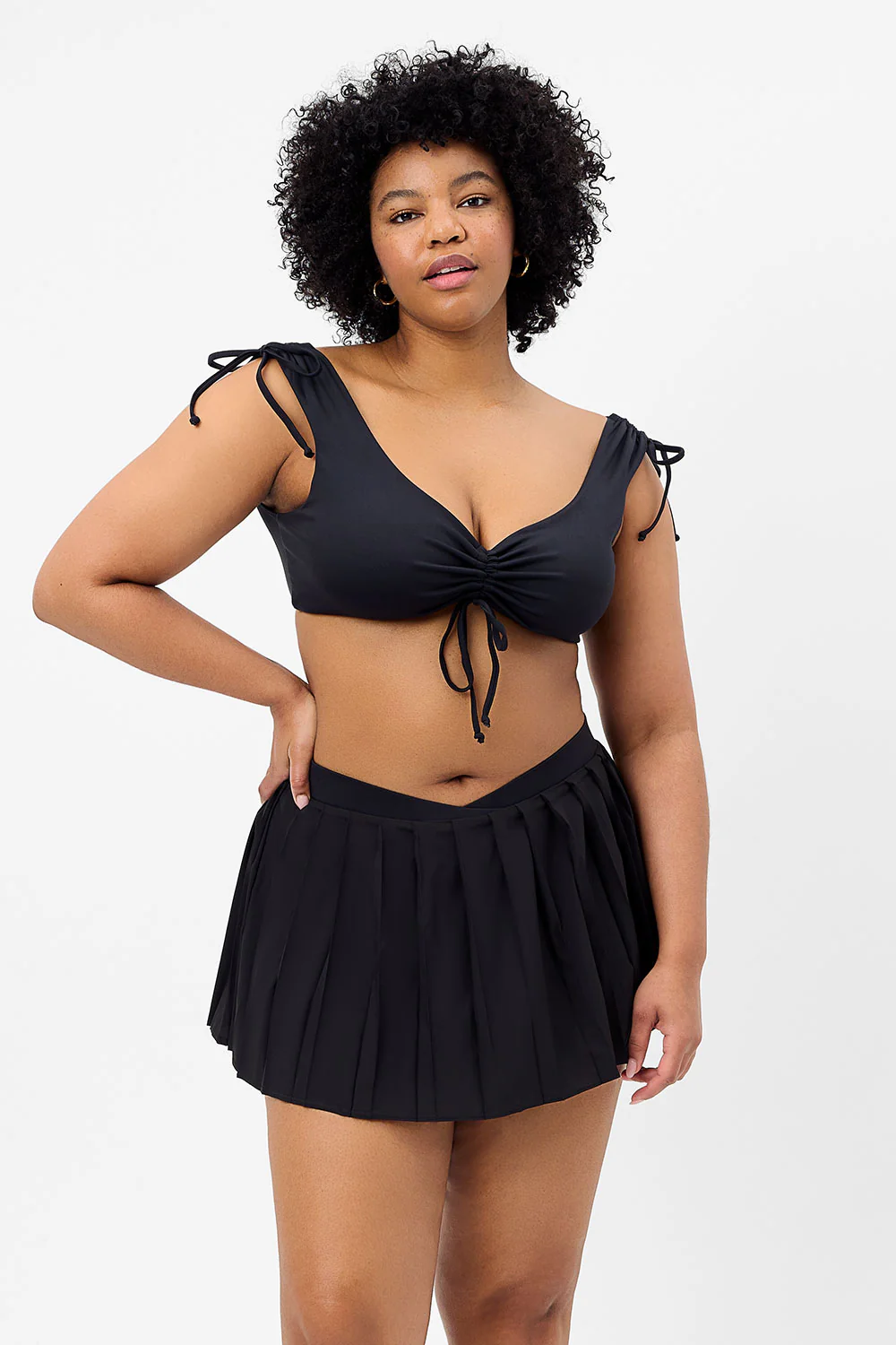 Windy Tennis Skirt - Black - Image 4