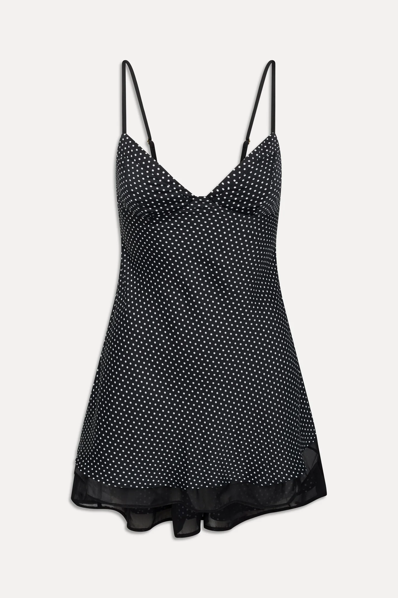 x Khy Kenley Satin Mini Dress - Moonlit Dot - Image 3